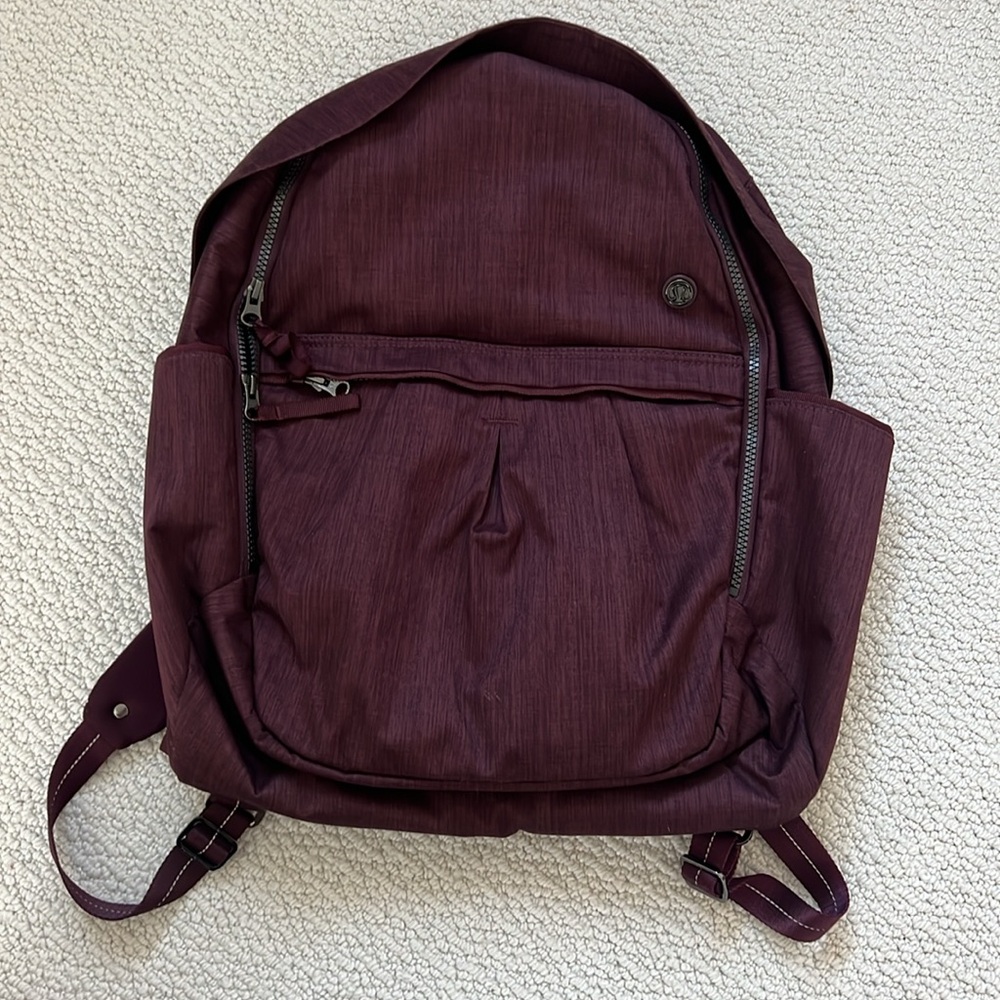 Lululemon Athletica Burgundy Backpack - Picture 5 of 16